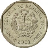 Prou, 50 Centimos, 2011, Lima, SUP, Copper-Nickel-Zinc, KM:307.4