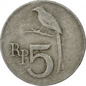 Indonesia, 5 Rupiah, 1970, VF(20-25), Aluminum, KM:22