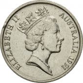 Australie, Elizabeth II, 5 Cents, 1991, SUP, Copper-nickel, KM:80