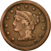 United States, Braided Hair Cent, Cent, 1854, U.S. Mint, Philadelphia, F(12-15)