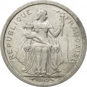 French Polynesia, Franc, 1965, Paris, EF(40-45), Aluminum, KM:2
