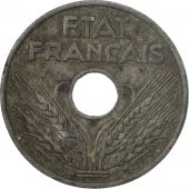 Monnaie, France, tat franais, 20 Centimes, 1943, Paris, B+, Zinc, KM:900.1