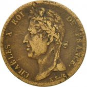 Coin, FRENCH COLONIES, Charles X, 5 Centimes, 1827, La Rochelle, F(12-15)