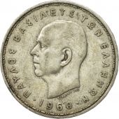 Coin, Greece, Paul I, 20 Drachmai, 1960, VF(30-35), Silver, KM:85