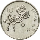 Coin, Slovenia, 10 Tolarjev, 2004, AU(50-53), Copper-nickel, KM:41
