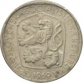 Coin, Czechoslovakia, 3 Koruny, 1969, EF(40-45), Copper-nickel, KM:57