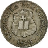 Coin, Dominican Republic, 2-1/2 Centavos, 1888, Dominican Republic Mint, Heaton