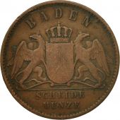Monnaie, Etats allemands, BADEN, Friedrich I, Kreuzer, 1864, Berlin, TTB