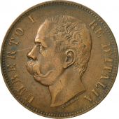 Coin, Italy, Umberto I, 10 Centesimi, 1893, Birmingham, AU(50-53), Copper