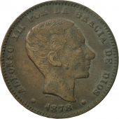 Monnaie, Espagne, Alfonso XII, 10 Centimos, 1878, Madrid, TTB+, Bronze, KM:675