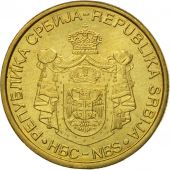 Coin, Serbia, 2 Dinara, 2008, VF(30-35), Nickel-brass, KM:46