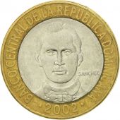 Monnaie, Dominican Republic, 5 Pesos, 2002, TB+, Bi-Metallic, KM:89