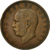 Coin, Portugal, Luiz I, 20 Reis, 1885, AU(50-53), Bronze, KM:527