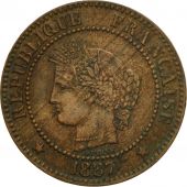 Coin, France, Crs, 2 Centimes, 1887, Paris, EF(40-45), Bronze, KM:827.1, Le