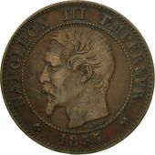 Coin, France, Napoleon III, Napolon III, 2 Centimes, 1855, Rouen, EF(40-45)