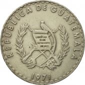 Coin, Guatemala, 25 Centavos, 1971, AU(50-53), Copper-nickel, KM:272
