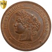 IIIrd Republic, 10 Centimes Crs, 1883 A, PCGS MS64RB