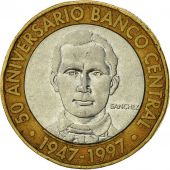 Dominican Republic, 5 Pesos, 1997, VF(20-25), Bi-Metallic, KM:88