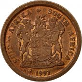 South Africa, 2 Cents, 1991, VF(20-25), Copper Plated Steel, KM:133