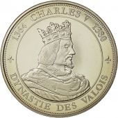 France, Medal, Royal, Charles V, History, Dynastie des Valois, MS(64), Nickel