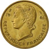 Coin, French West Africa, 25 Francs, 1956, Paris, AU(50-53), Aluminum-Bronze
