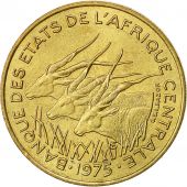 tats de lAfrique centrale, 25 Francs, 1975, Paris, SUP, Aluminum-Bronze