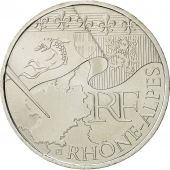 France, 10 Euro, Rhne Alpes, 2010, MS(64), Silver, KM:1670