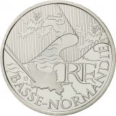 France, 10 Euro, Basse Normandie, 2010, MS(64), Silver, KM:1647