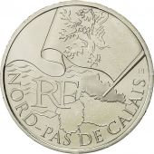 France, 10 Euro, Nord-Pas de Calais, 2010, MS(64), Silver, KM:1664