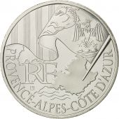 France, 10 Euro, Provence-Alpes-Cote dAzur, 2010, MS(64), Silver, KM:1668