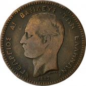 Monnaie, Grce, George I, 10 Lepta, 1882, TB, Cuivre, KM:55