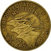 Coin, Cameroon, 5 Francs, 1958, EF(40-45), Aluminum-Bronze, KM:10