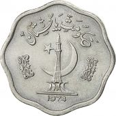 Monnaie, Pakistan, 2 Paisa, 1974, TTB, Aluminium, KM:25a