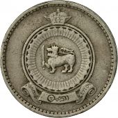 Coin, Ceylon, Elizabeth II, 25 Cents, 1963, EF(40-45), Copper-nickel, KM:131