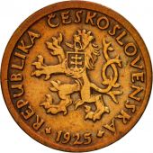 Monnaie, Tchcoslovaquie, 10 Haleru, 1925, SUP, Bronze, KM:3