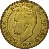 Monnaie, Monaco, Rainier III, 20 Francs, Vingt, 1950, TTB, Aluminum-Bronze