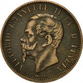 Monnaie, Italie, Vittorio Emanuele II, 10 Centesimi, 1866, Torino, TTB, Cuivre