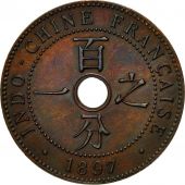 Monnaie, FRENCH INDO-CHINA, Cent, 1897, TTB, Bronze, KM:8