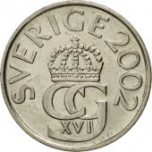 Coin, Sweden, Carl XVI Gustaf, 5 Kronor, 2002, EF(40-45), Copper-Nickel Clad