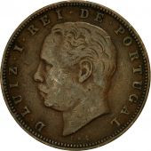 Coin, Portugal, Luiz I, 10 Reis, 1883, EF(40-45), Bronze, KM:526