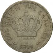 Coin, Greece, George I, 20 Lepta, 1894, Athens, EF(40-45), Copper-nickel, KM:57