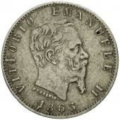 Coin, Italy, Vittorio Emanuele II, 20 Centesimi, 1863, Milan, EF(40-45), Silver