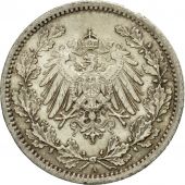 Coin, GERMANY - EMPIRE, 1/2 Mark, 1914, Berlin, EF(40-45), Silver, KM:17