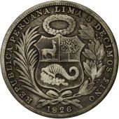 Coin, Peru, Sol, 1926, Philadelphia, VF(20-25), Silver, KM:218.1