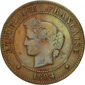 Monnaie, France, Crs, 5 Centimes, 1894, Paris, TTB, Bronze, KM:821.1