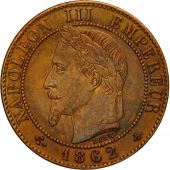 Coin, France, Napoleon III, Napolon III, Centime, 1862, Paris, AU(55-58)