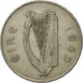Monnaie, IRELAND REPUBLIC, 10 Pence, 1969, TB+, Copper-nickel, KM:23
