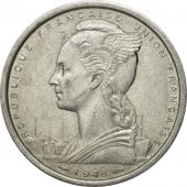 Coin, French West Africa, 2 Francs, 1948, Paris, EF(40-45), Aluminum, KM:4