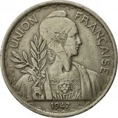 Coin, FRENCH INDO-CHINA, Piastre, 1947, Paris, EF(40-45), Copper-nickel, KM:32.1