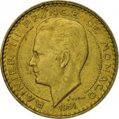 Monnaie, Monaco, Rainier III, 10 Francs, 1951, TTB, Aluminum-Bronze, KM:130
